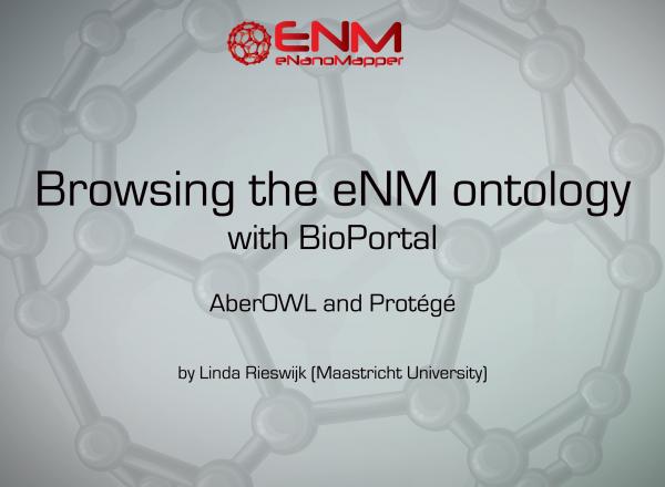 Browsing the eNM ontology with BioPortal, AberOWL and Protégé
