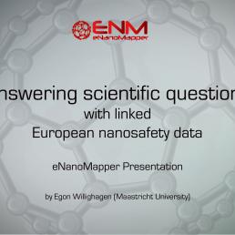 Answering scientific questions with linked European nanosafety data 