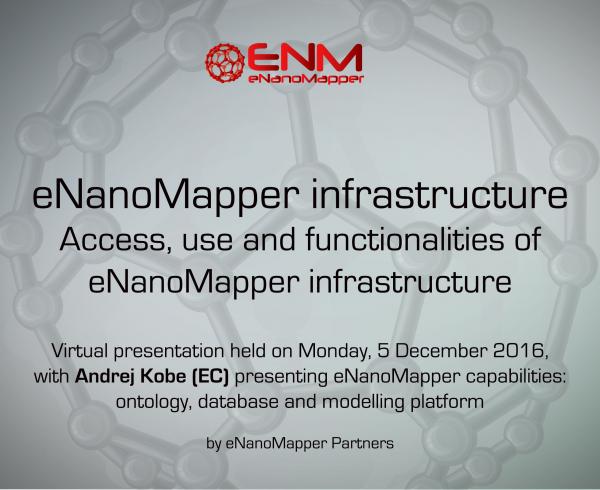 eNanoMapper infrastructure