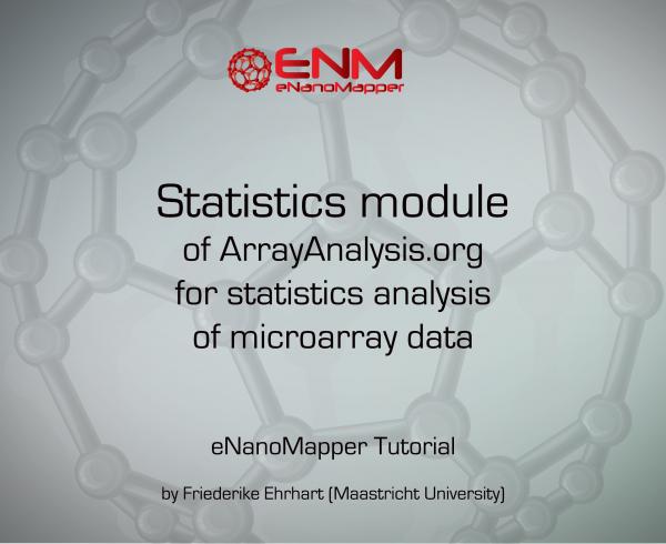 How to use the statistics module of ArrayAnalysis.org for statistics analysis of microarray data