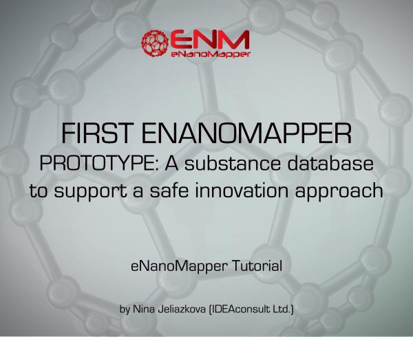 WEBINAR: The first eNanoMapper prototype