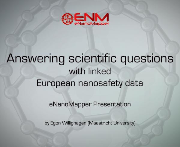 Answering scientific questions with linked European nanosafety data 