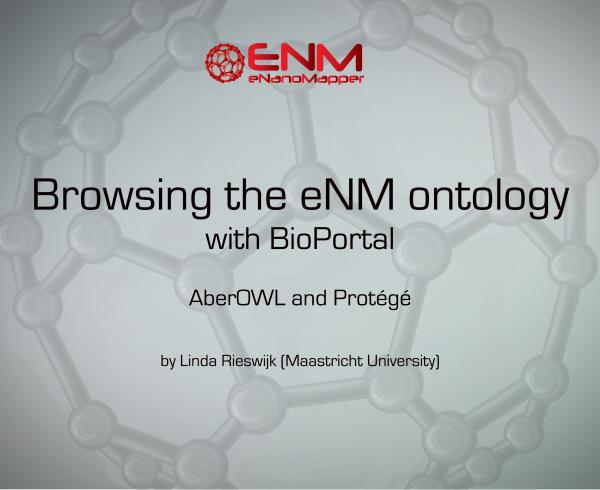 Browsing the eNM ontology with BioPortal, AberOWL and Protégé