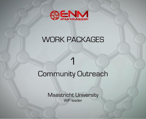 eNanoMapper Work Package 1 – Community outreach