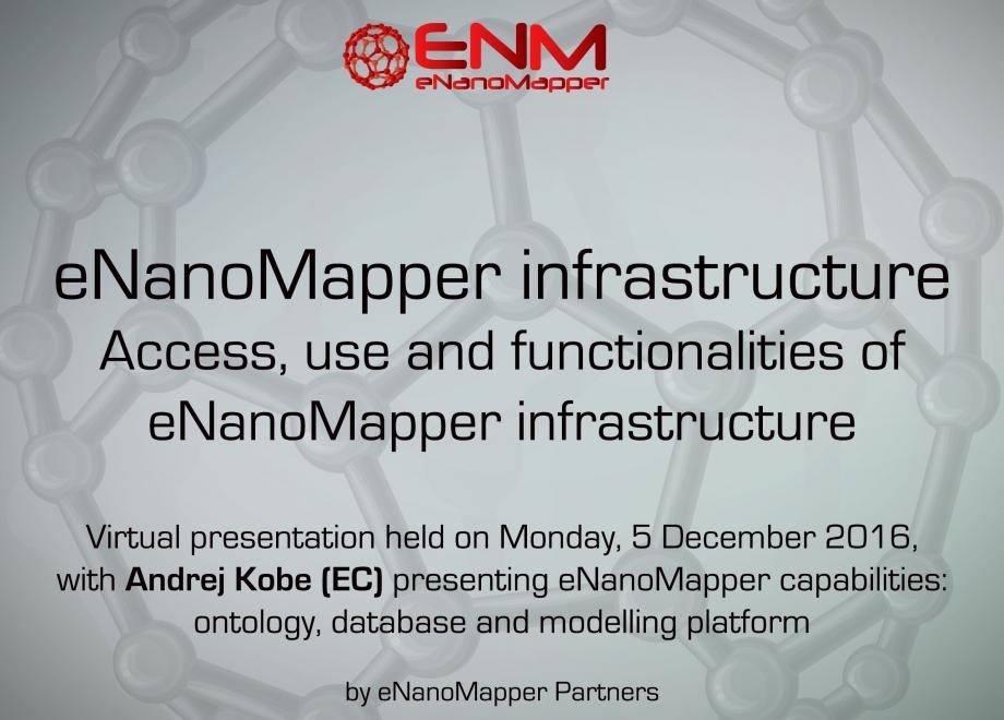 eNanoMapper infrastructure