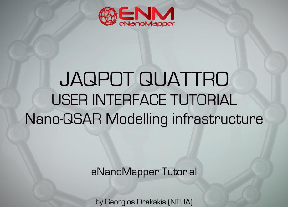 JAQPOT QUATTRO user interface tutorial