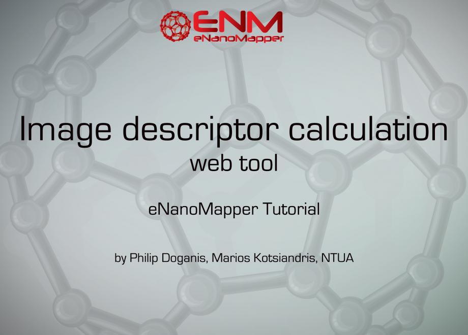 Image descriptor calculation web tool