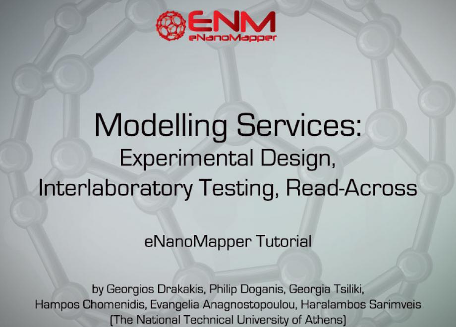 Modelling Services: Experimental Design, Interlaboratory Testing, Read-Across - Video Tutorial