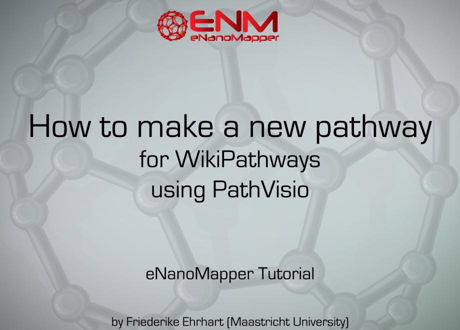 eNanoMapper tutorial: How to make a pathway 