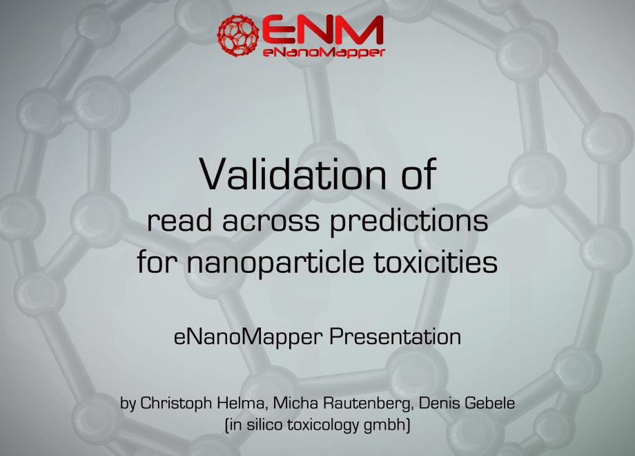 Validation of read across predictions for nanoparticle toxicities