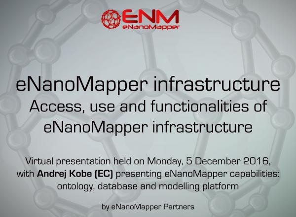 eNanoMapper infrastructure