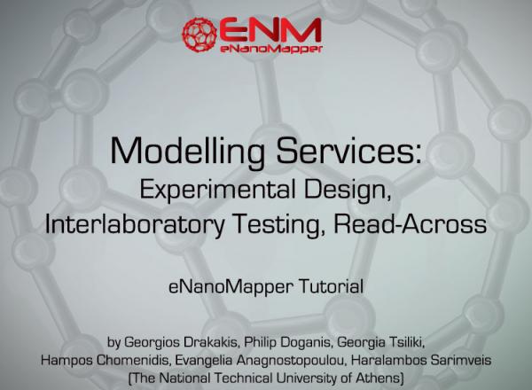 Modelling Services: Experimental Design, Interlaboratory Testing, Read-Across - Video Tutorial