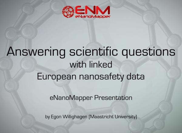 Answering scientific questions with linked European nanosafety data 